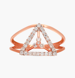The Sparkling Tricone Ring